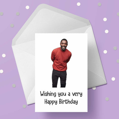 Idris Elba Birthday Card