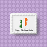 Ireland / Irish 02 Edible Icing Cake Topper or Ribbon
