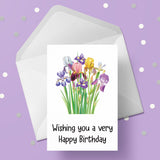 Iris / Irises Flowers Edible Icing Cake Topper
