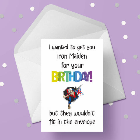 Iron Maiden Funny Birthday Card
