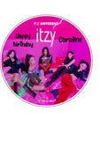 Itzy 01 Edible Icing Cake Topper or Ribbon