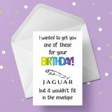Funny Jaguar Birthday Card