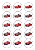Jaguar E Type Car Edible Icing Cake Topper or Ribbon