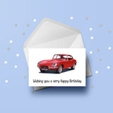 Jaguar E Type Car Edible Icing Cake Topper or Ribbon