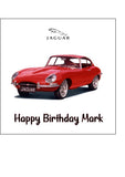 Jaguar E Type Car Edible Icing Cake Topper or Ribbon