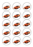 Jaguar F Type Car Edible Icing Cake Topper or Ribbon