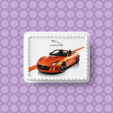 Jaguar F Type Car Edible Icing Cake Topper or Ribbon