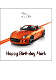 Jaguar F Type Car Edible Icing Cake Topper or Ribbon