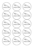 Jaguar Logo Edible Icing Cake Topper or Ribbon
