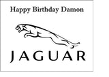 Jaguar Logo Edible Icing Cake Topper or Ribbon