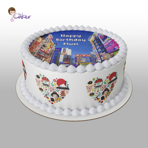 Japan / Japanese Theme Edible Icing Cake Topper 03