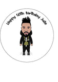 Jason Derulo Edible Icing Cake Topper or Ribbon