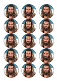 Jason Momoa 01  Edible Icing Cake Topper or Ribbon