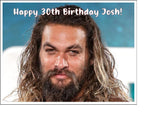Jason Momoa 01  Edible Icing Cake Topper or Ribbon