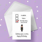 Jason Derulo Birthday Card - "Funny Mentally dating Jason ..."