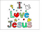 Jesus 01 Edible Icing Cake Topper or Ribbon