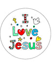 Jesus 01 Edible Icing Cake Topper or Ribbon