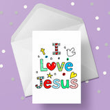 Jesus 05 Birthday Card - Christian Card