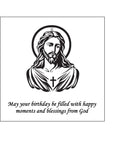 Jesus 03 Edible Icing Cake Topper or Ribbon