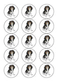 Cavalier King Charles 02 Edible Icing Cake Topper or Ribbon