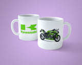Kawasaki Ninja Motorbike Edible Icing Cake Topper 01
