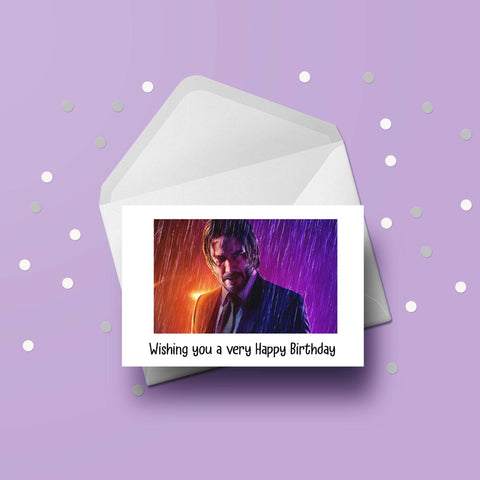 Keanu Reeves 02 Birthday Card