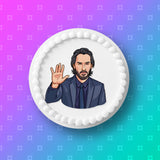 Keanu Reeves 01 Edible Icing Cake Topper or Ribbon