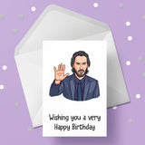 Keanu Reeves 01 Edible Icing Cake Topper or Ribbon