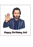 Keanu Reeves 01 Edible Icing Cake Topper or Ribbon