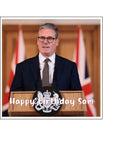 Keir Starmer 02 Edible Icing Cake Topper or Ribbon