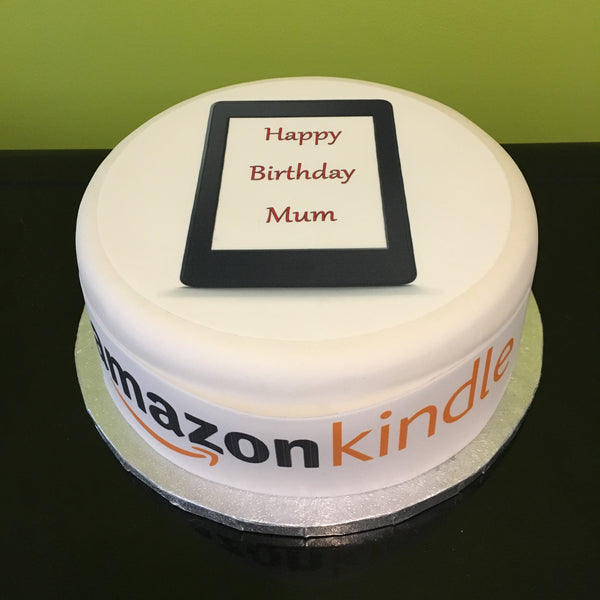 Kindle Edible Icing Cake Topper or Ribbon