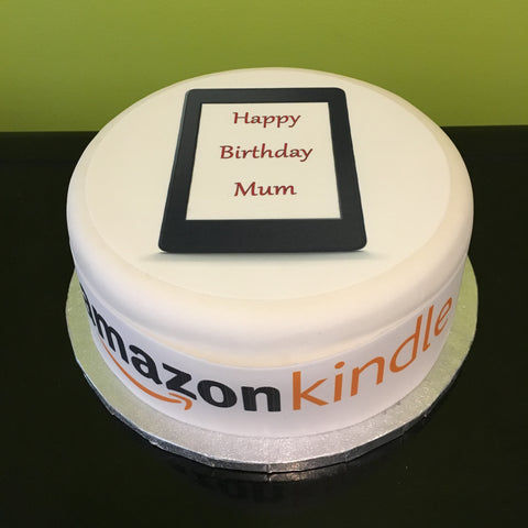 Kindle Edible Icing Cake Topper or Ribbon