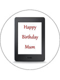 Kindle Edible Icing Cake Topper or Ribbon