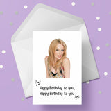 Kylie Minogue 02 Edible Icing Cake Topper or Ribbon