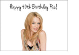 Kylie Minogue 02 Edible Icing Cake Topper or Ribbon