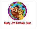 Lion King Edible Icing Cake Topper 01
