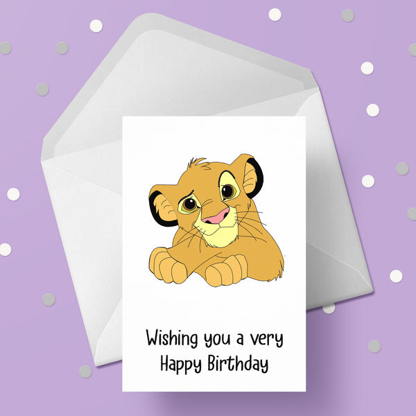 Lion King Birthday Card 06