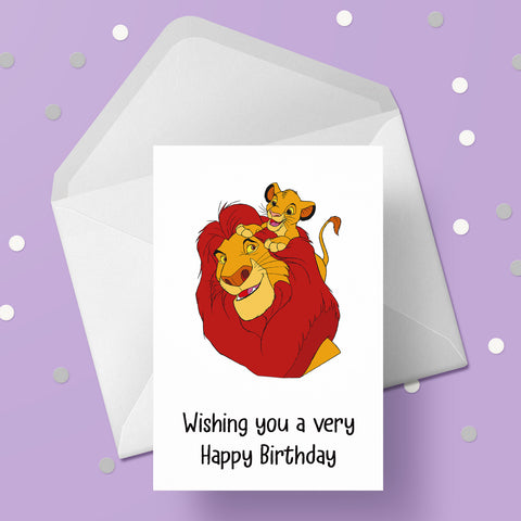 Lion King 07 Birthday Card