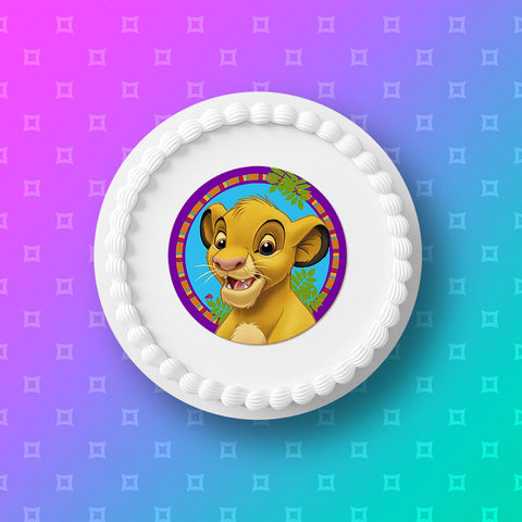 Lion King 08 Edible Icing Cake Topper or Ribbon