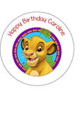 Lion King 08 Edible Icing Cake Topper or Ribbon