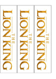 Lion King 08 Edible Icing Cake Topper or Ribbon