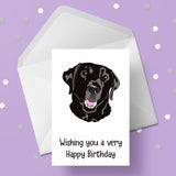 Labrador (Black) Birthday Card