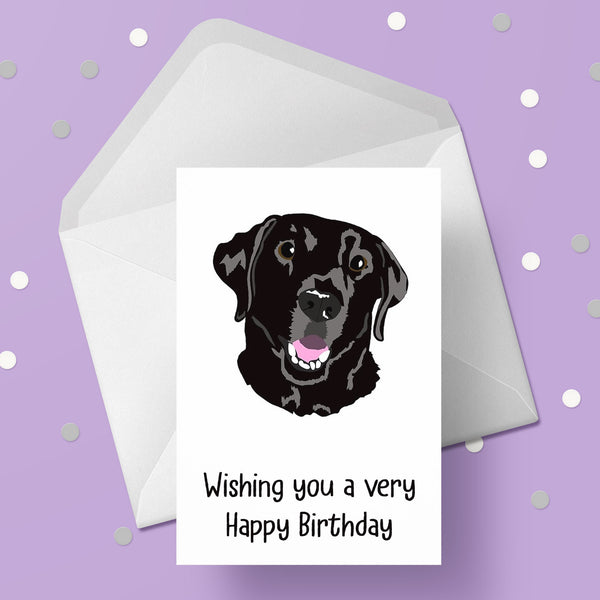 Labrador (Black) Birthday Card