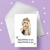 Lady Gaga 03 Edible Icing Cake Topper or Ribbon