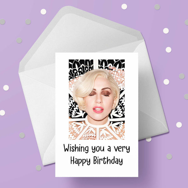 Lady Gaga 03 Birthday Card