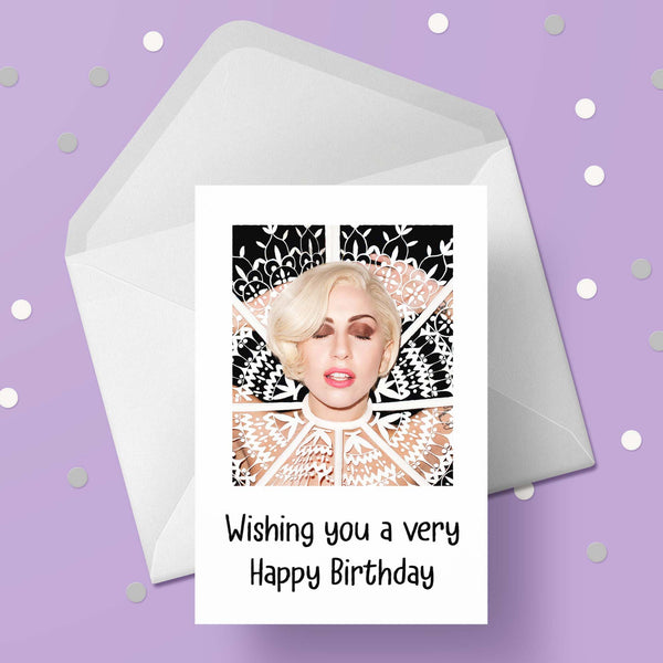 Lady Gaga 01 Birthday Card