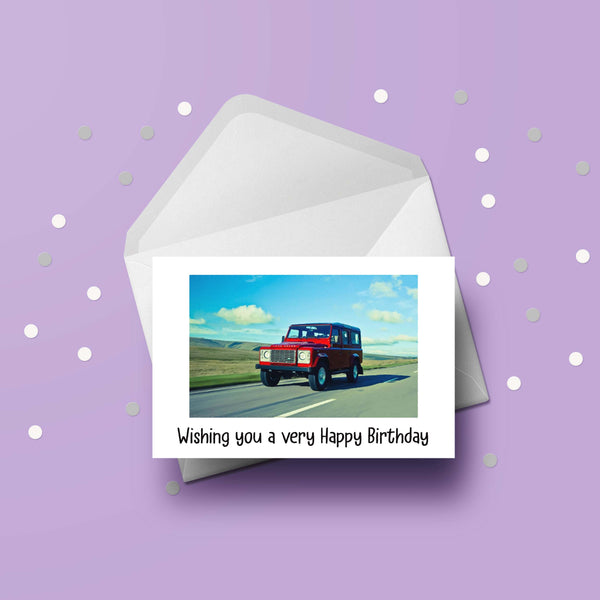 Land Rover 04 Birthday Card