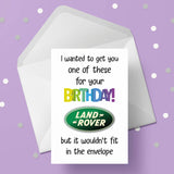 Funny Land Rover Birthday Card