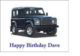 Land Rover 01 Edible Icing Cake Topper