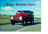 Land Rover 04 Edible Icing Cake Topper